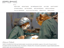 Tablet Screenshot of odedbahat.com